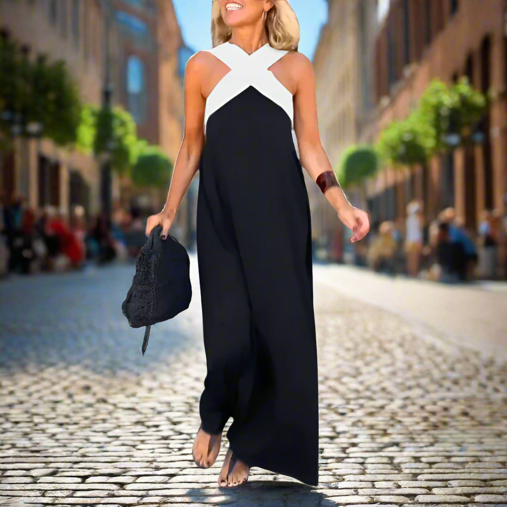 IYANA™ – Robe Maxi d'Été Élégante à Col Croisé