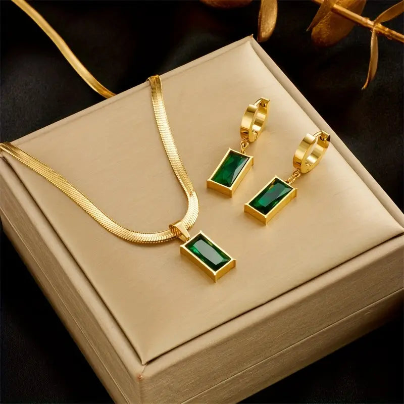 Bijoux Iselotte Verdain émeraude | Or