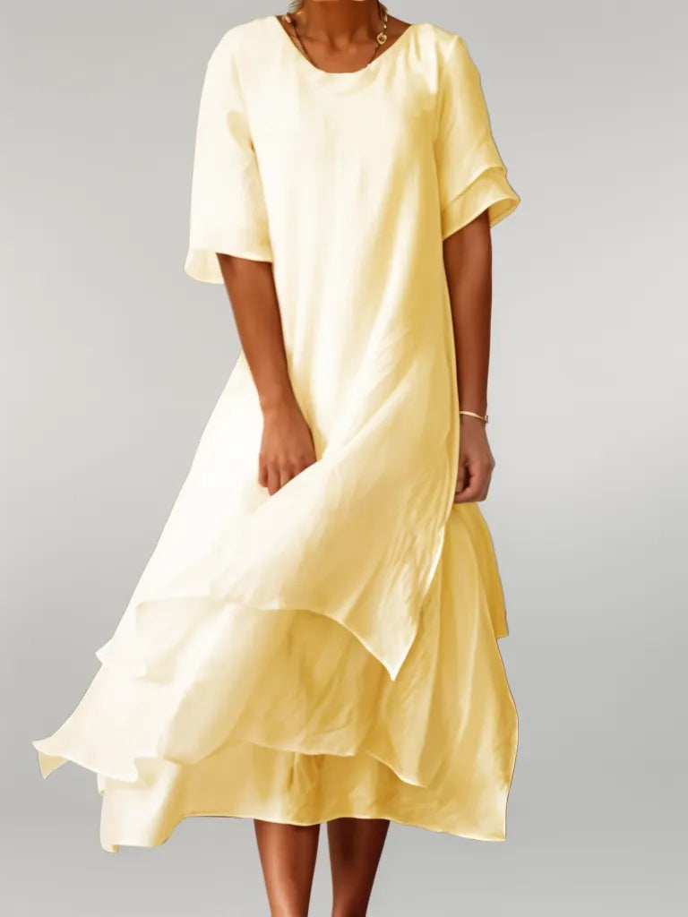 Isilde – Robe longue élégante en coton