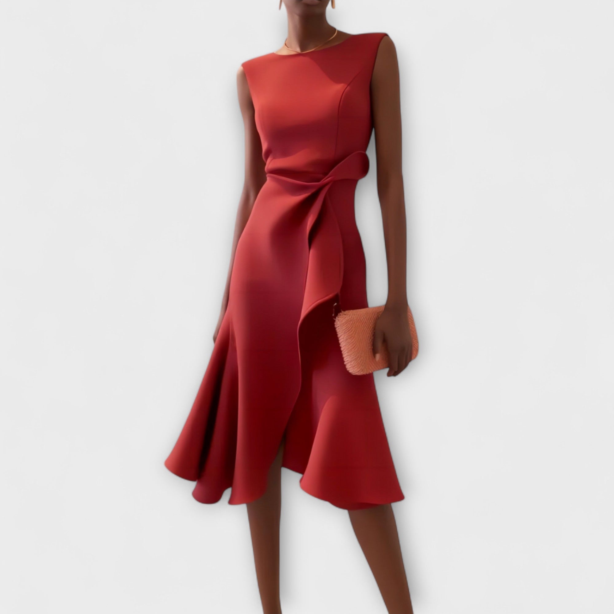 MARISSA™ – Robe sans manches élégante en style drapé